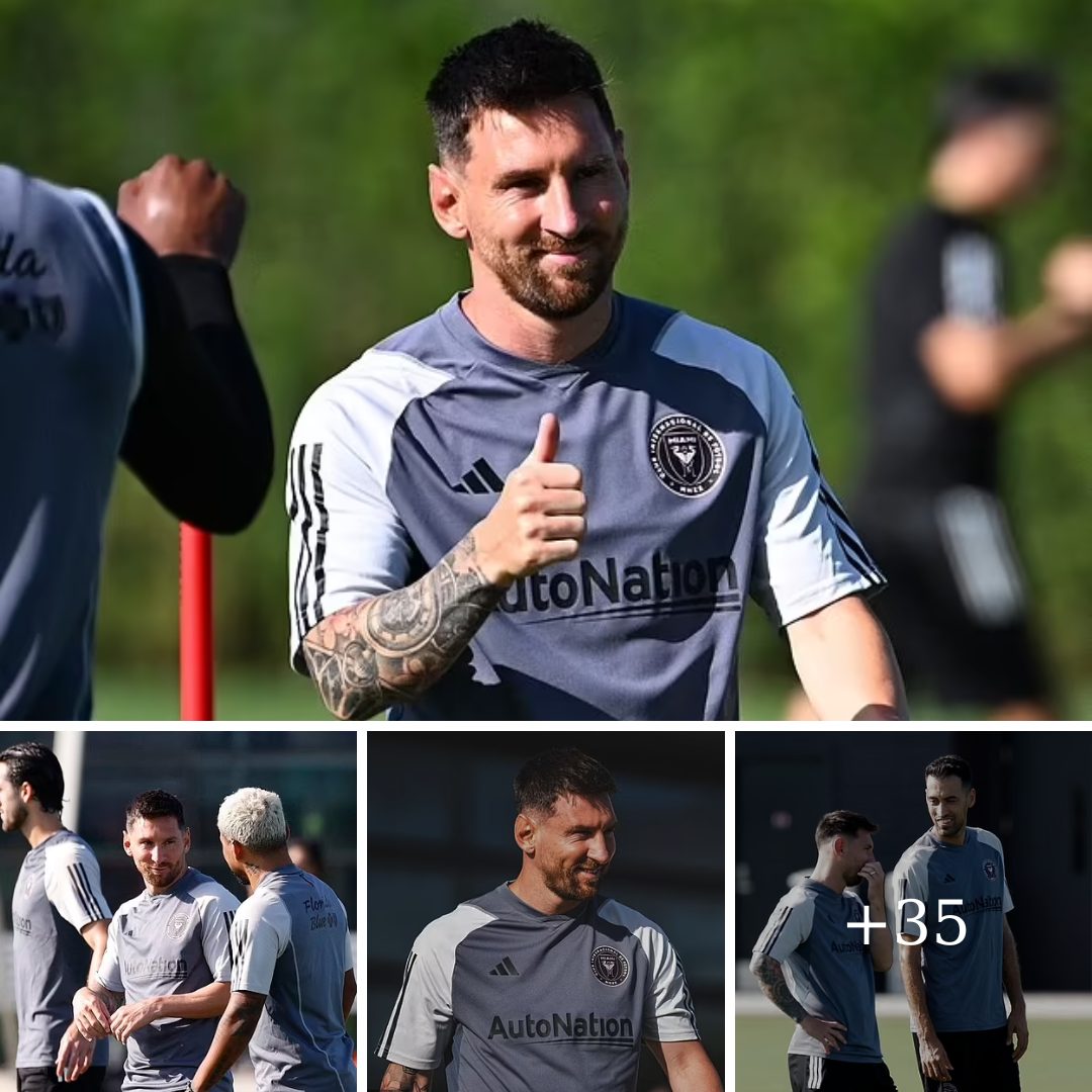 Lionel Messi smiles brightly with the first images of the Argentina ...